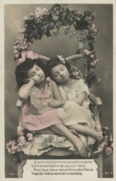 Two sleeping girls by French Photographer